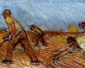 乔治 克劳森爵士 : Study For Harvest